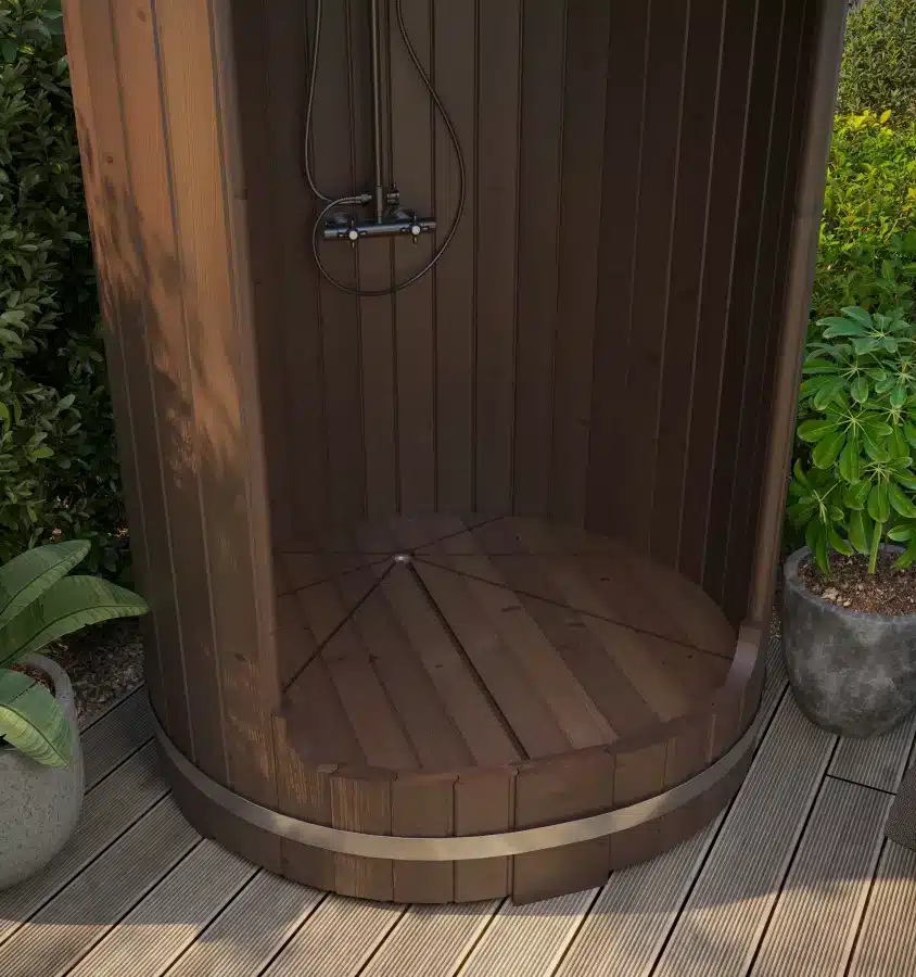Buitendouche barrel Ø130 cm | 42 mm | Thermowood