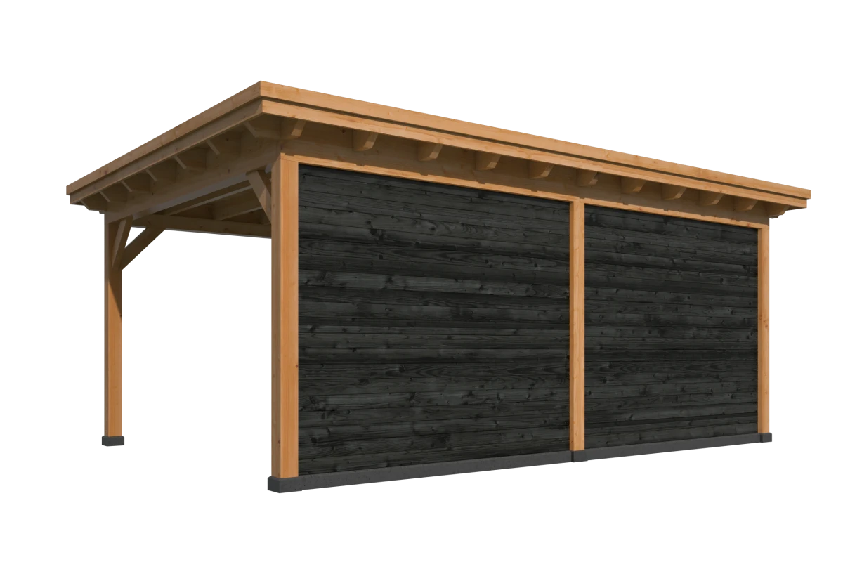 Platdak Odense XXL Samenstelling 2 Red Class Wood zwart gespoten
