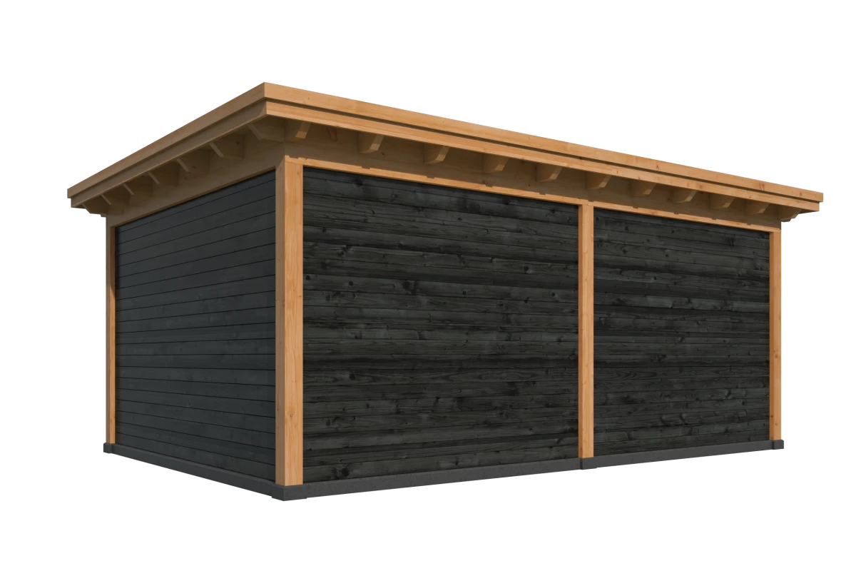 Platdak Odense XXL Samenstelling 4 Red Class Wood zwart gespoten