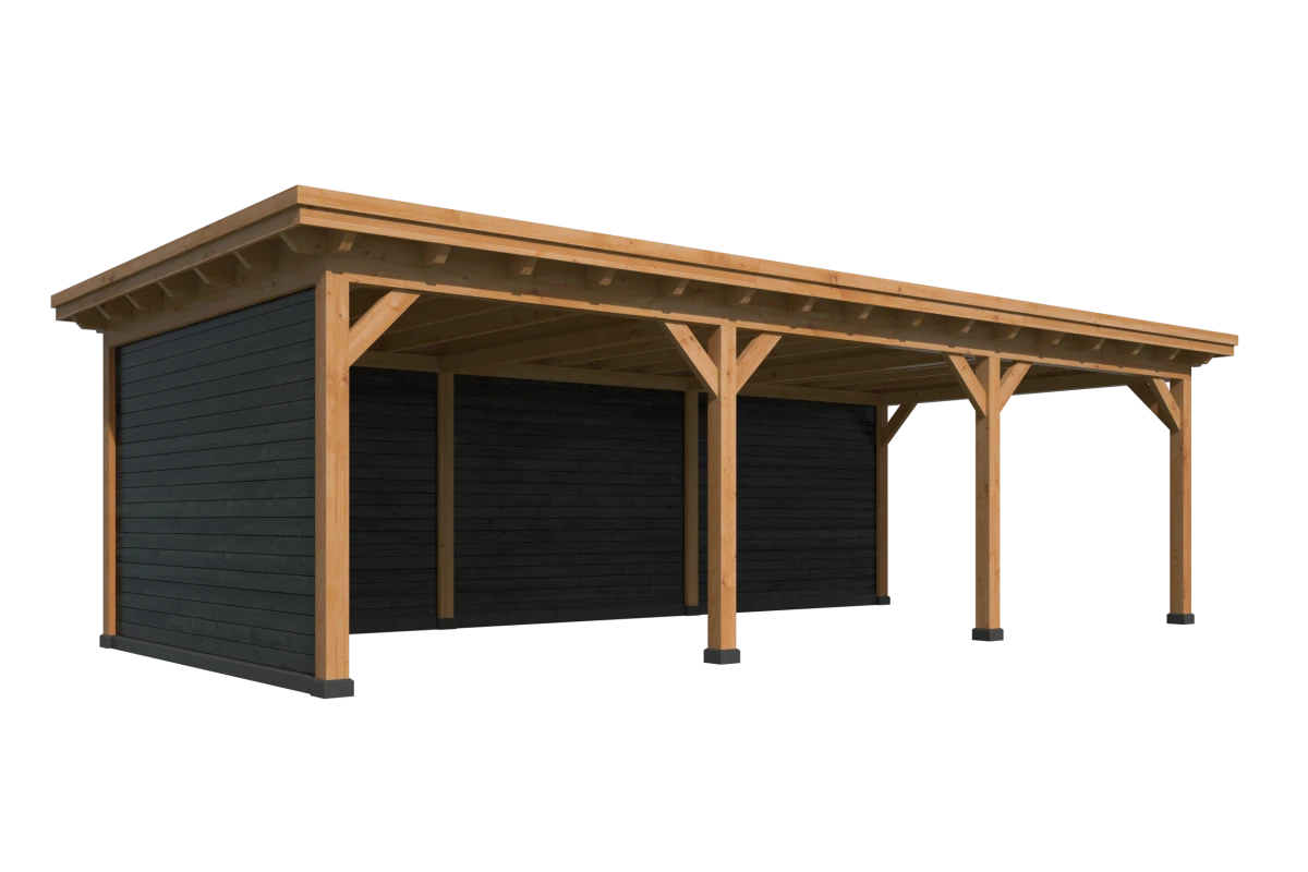 Platdak Odense XXL Samenstelling 6 Red Class Wood zwart gespoten