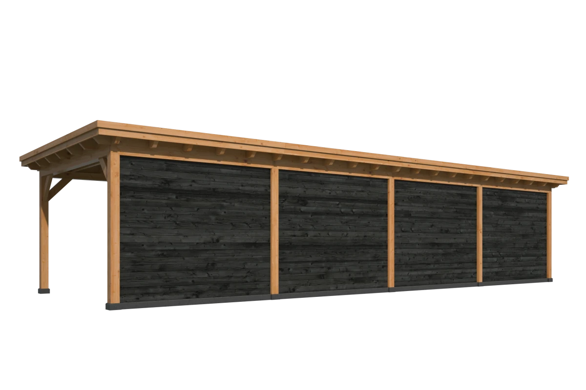 Platdak Odense XXL Samenstelling 10 Red Class Wood zwart gespoten