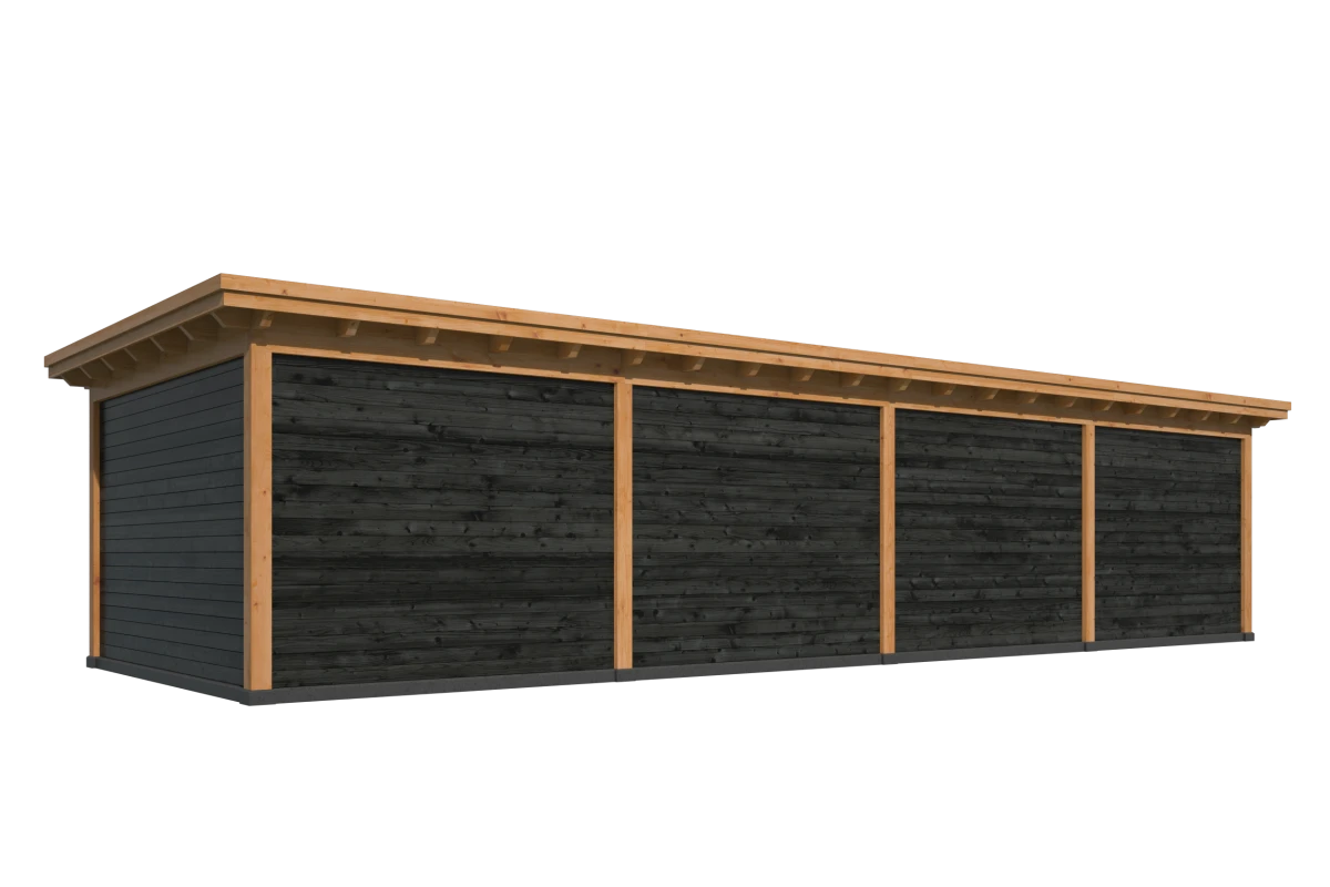 Platdak Odense XXL Samenstelling 11 Red Class Wood zwart gespoten