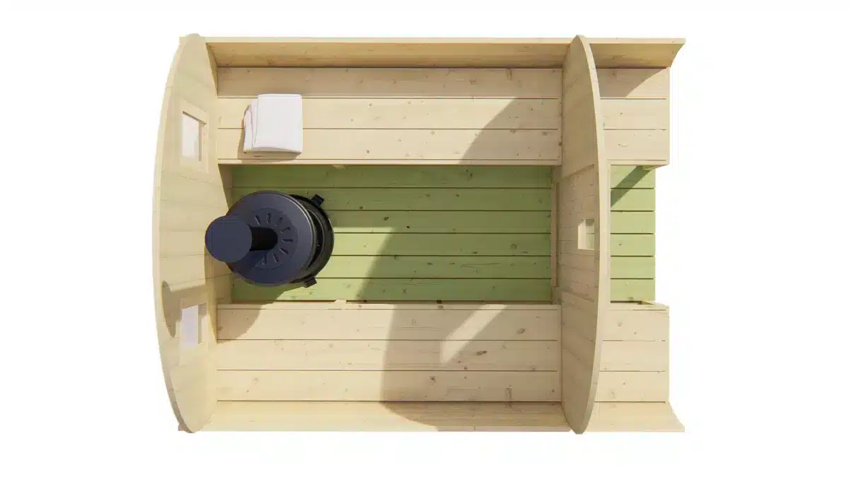 Saunabarrel | Ø205 x 250 cm | 38 mm | onbehandeld vuren