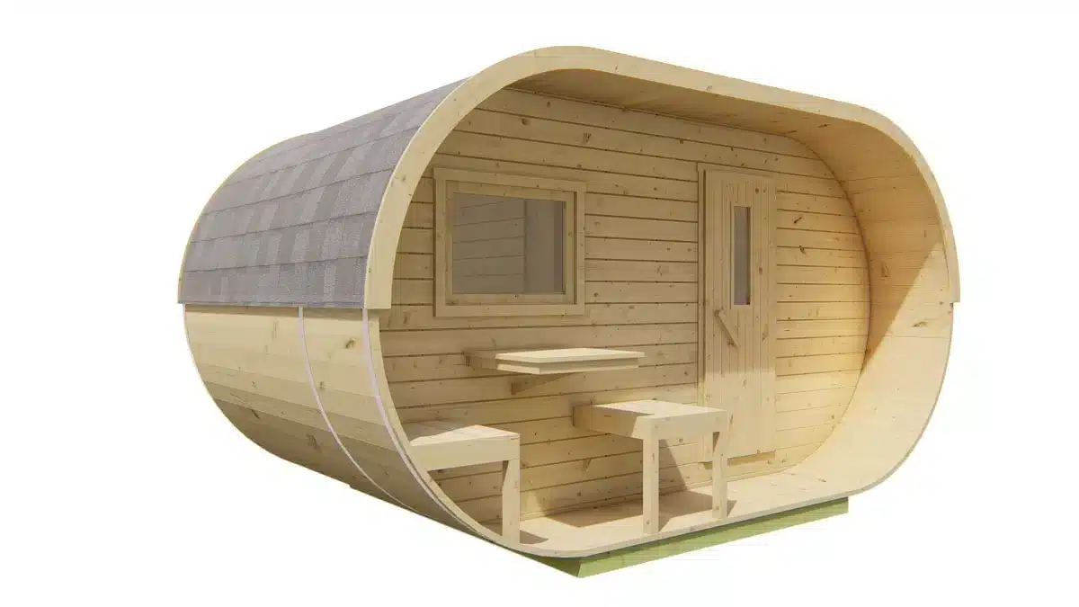Sauna Oval | 38 mm | onbehandeld
