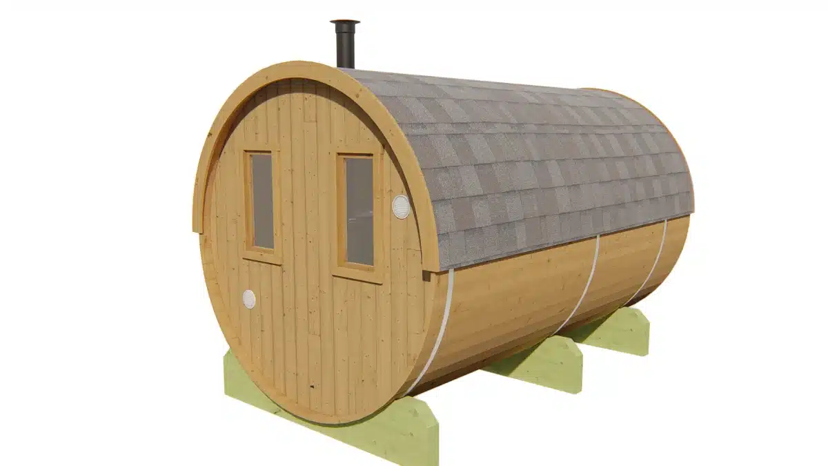 Saunabarrel | Ø205 x 350 cm | 42 mm | Thermowood