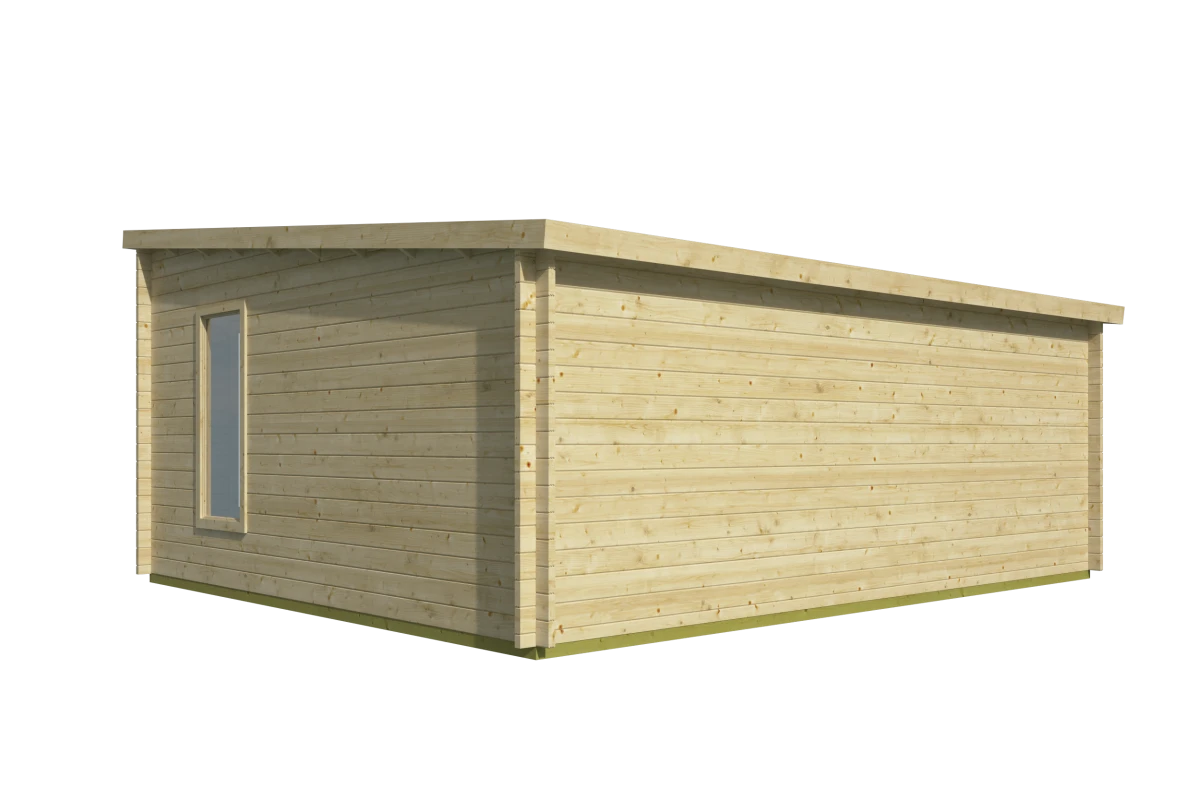 Blokhut – Tuinhuis Calpe | 44 mm | vuren grijs geïmpregneerd