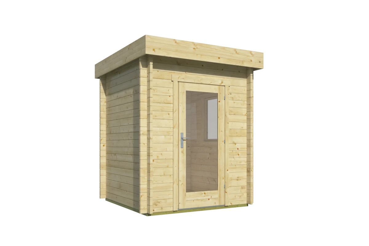 Blokhut – Tuinhuis Frankie | 40 mm | vuren grijs geïmpregneerd