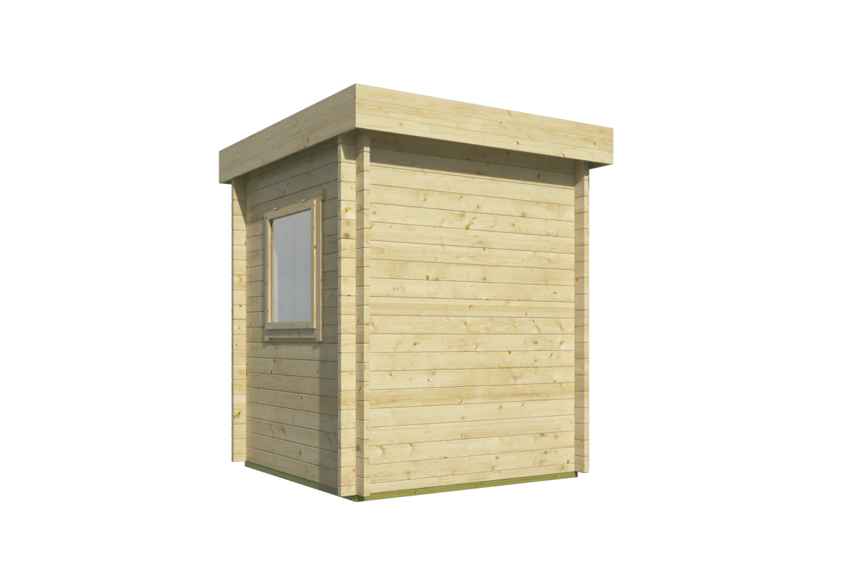 Blokhut – Tuinhuis Frankie | 40 mm | vuren grijs geïmpregneerd