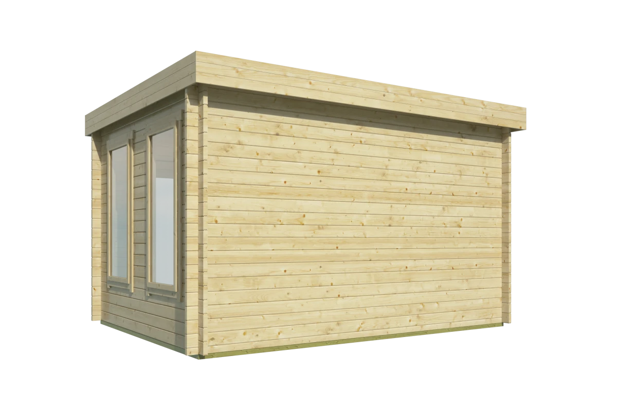 Blokhut – Tuinhuis Jason | 40 mm | vuren groen geïmpregneerd