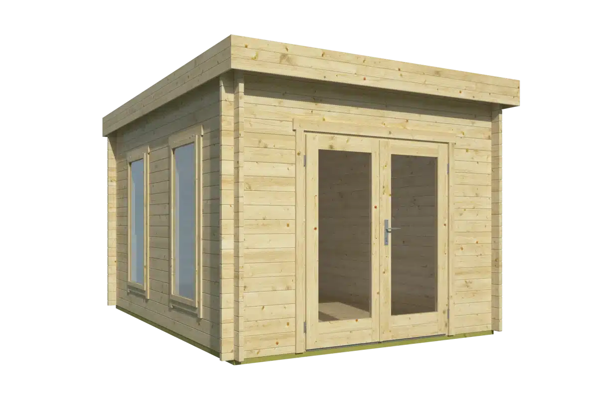 Blokhut – Tuinhuis Kerry | 40 mm | vuren groen geïmpregneerd