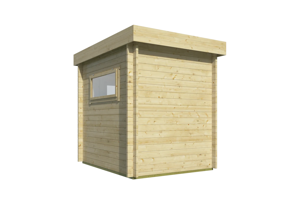 Blokhut – Tuinhuis Samuel | 40 mm | vuren bruin geïmpregneerd