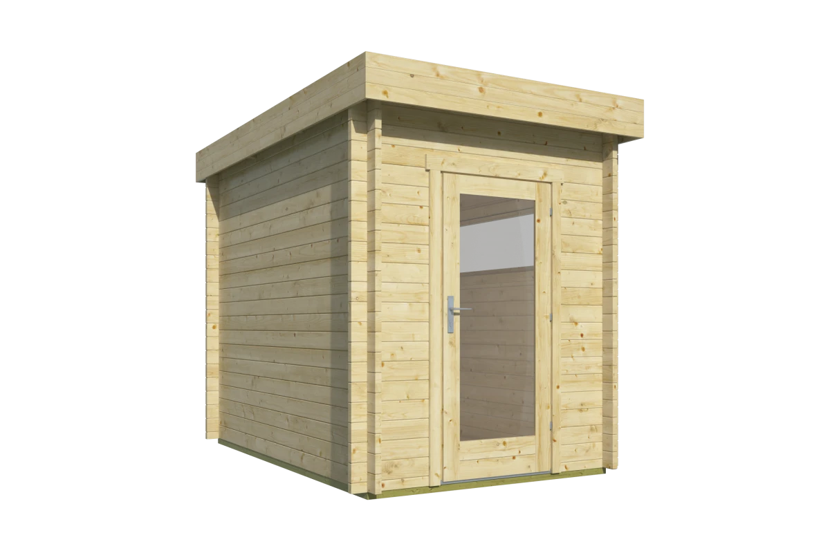 Blokhut – Tuinhuis Will | 40 mm | vuren bruin geïmpregneerd