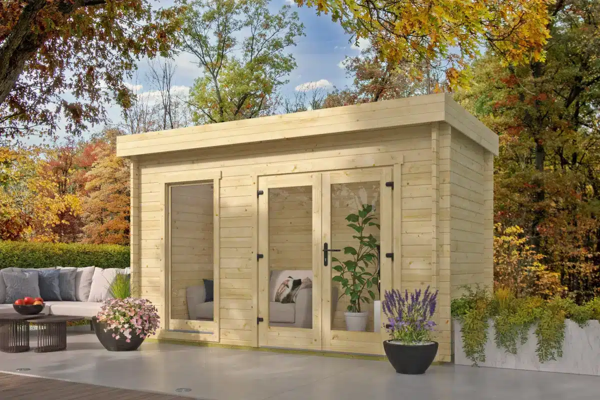 Blokhut – Tuinhuis Harriot | 40 mm | onbehandeld