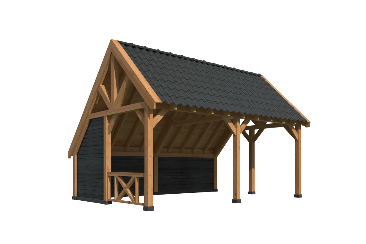 Kapschuur Billund XL Samenstelling 2 Red Class Wood zwart gespoten