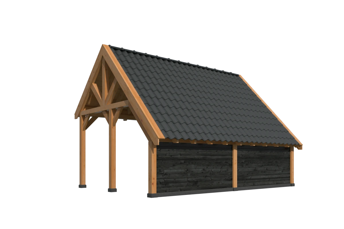Kapschuur Billund XL Samenstelling 2 Red Class Wood zwart gespoten