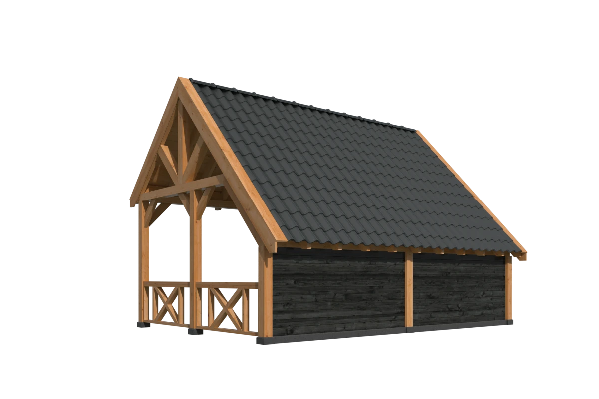 Kapschuur Billund XL Samenstelling 4 Red Class Wood zwart gespoten