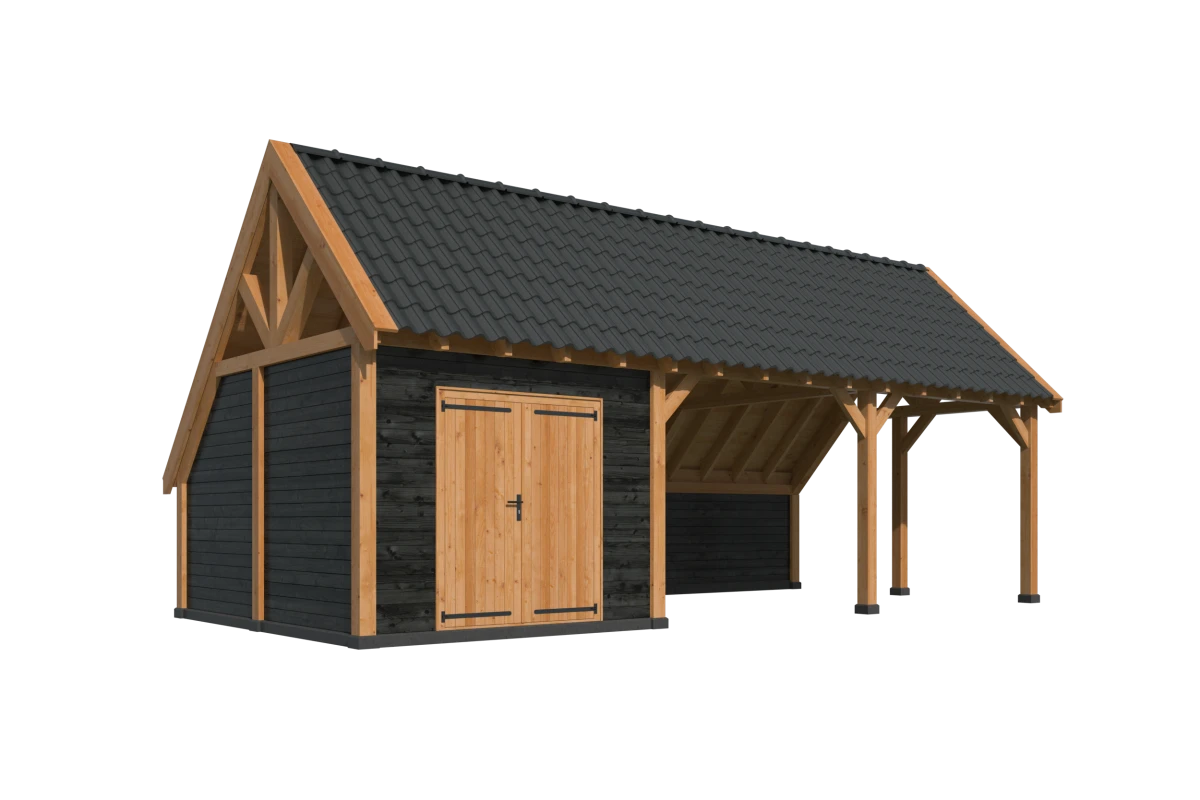 Kapschuur Billund XL Samenstelling 7 Red Class Wood zwart gespoten
