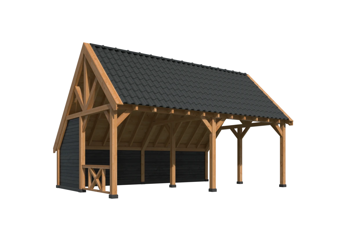 Kapschuur Billund XXL Samenstelling 2 Red Class Wood zwart gespoten