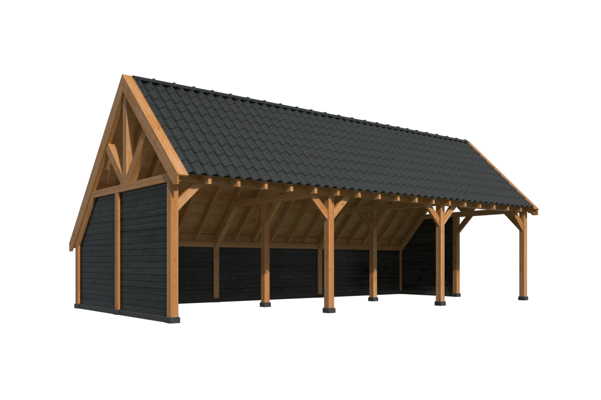 Kapschuur Billund XXL Samenstelling 6 Red Class Wood zwart gespoten