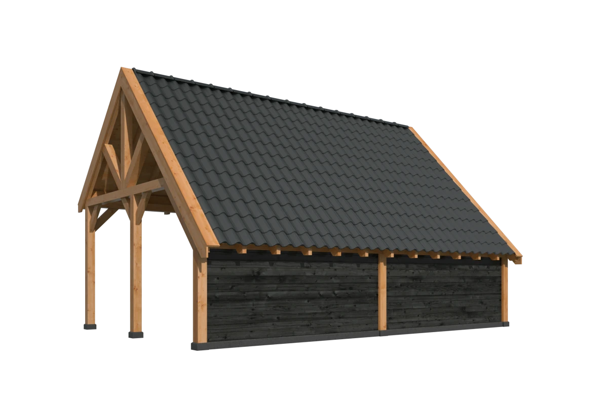 Kapschuur Billund XXL Samenstelling 3 Red Class Wood zwart gespoten