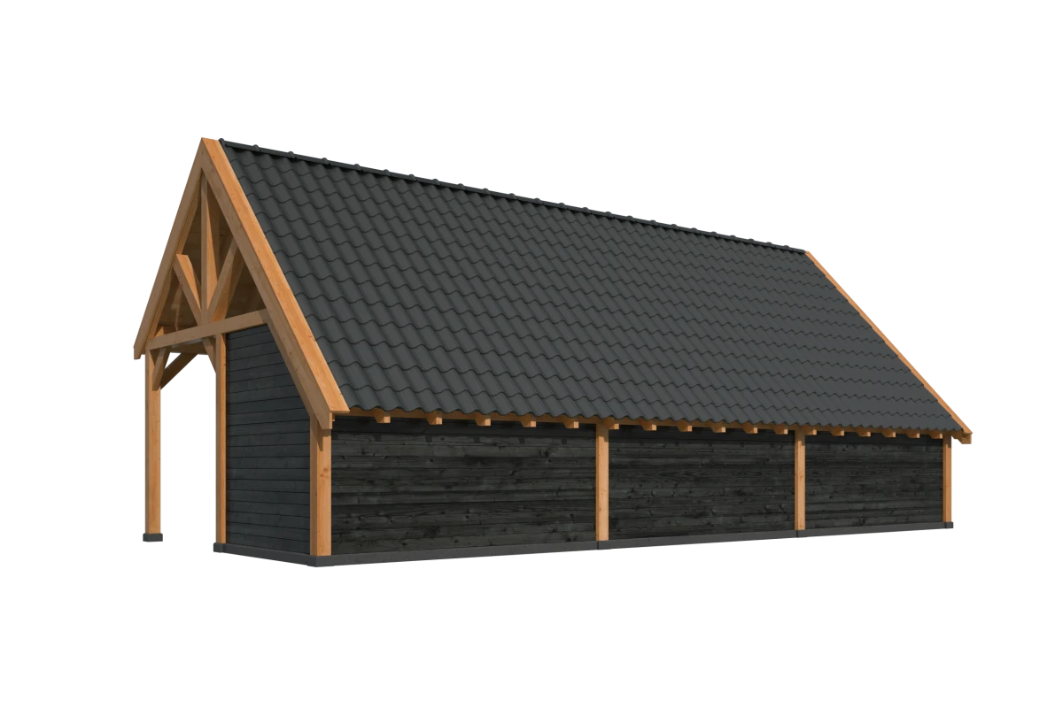 Kapschuur Billund XXL Samenstelling 6 Red Class Wood zwart gespoten