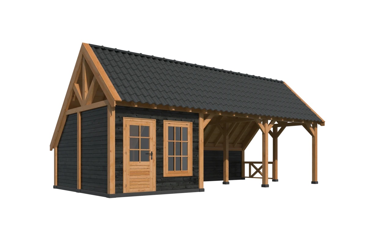 Kapschuur Billund XL Samenstelling 8 Red Class Wood zwart gespoten