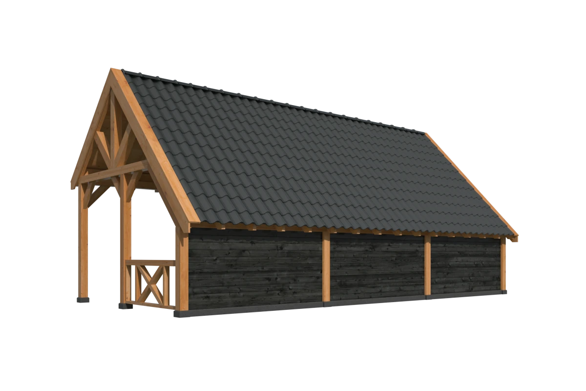 Kapschuur Billund XL Samenstelling 8 Red Class Wood zwart gespoten