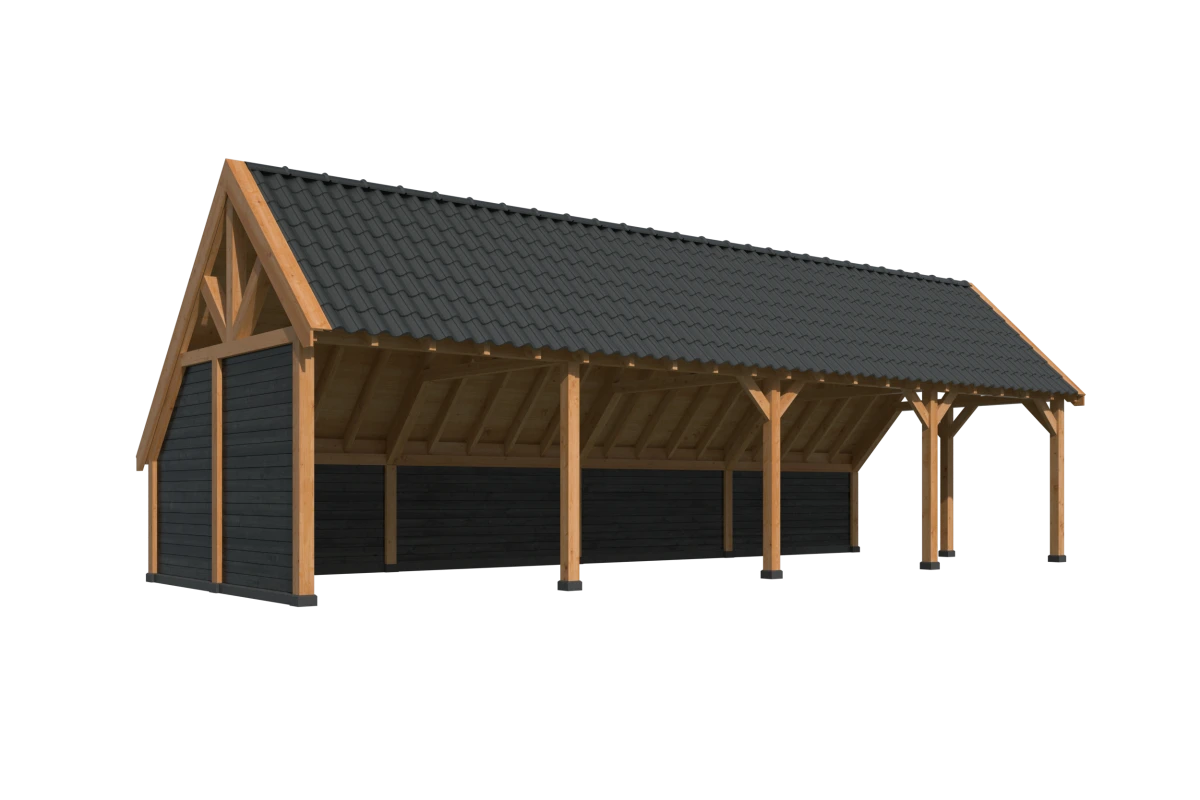 Kapschuur Billund XL Samenstelling 10 Red Class Wood zwart gespoten