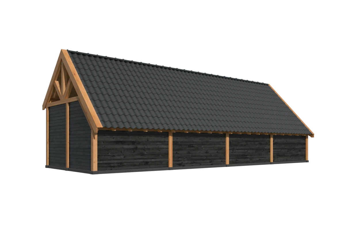 Kapschuur Billund XL Samenstelling 11 Red Class Wood zwart gespoten