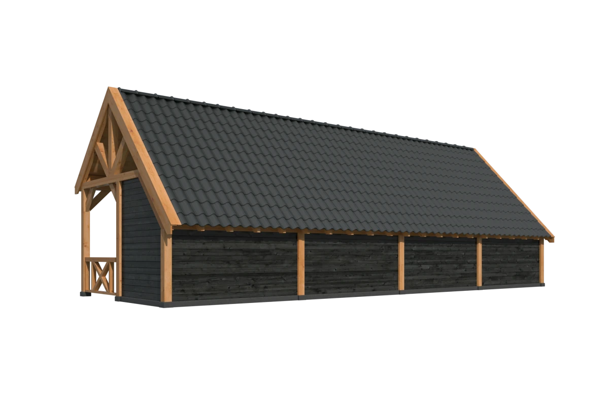 Kapschuur Billund XL Samenstelling 12 Red Class Wood zwart gespoten