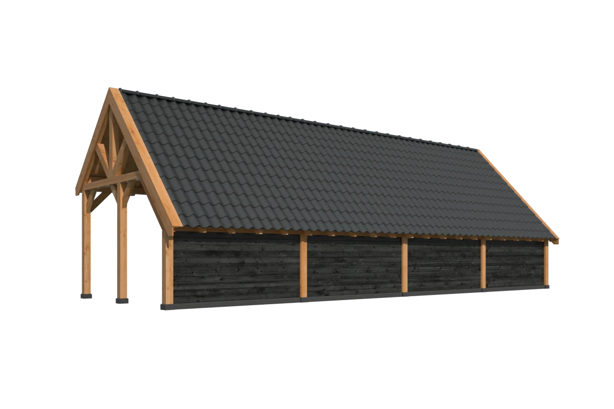 Kapschuur Billund XL Samenstelling 10 Red Class Wood zwart gespoten