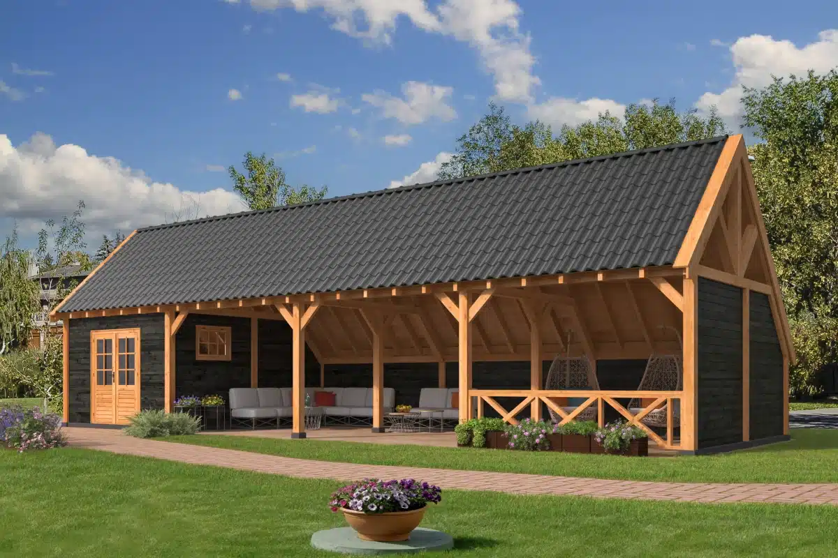 Kapschuur Billund XXL Samenstelling 11 Red Class Wood zwart gespoten
