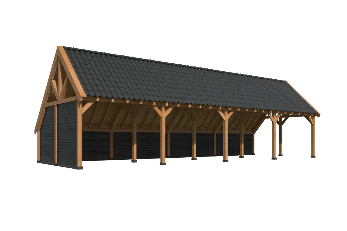 Kapschuur Billund XXL Samenstelling 10 Red Class Wood zwart gespoten
