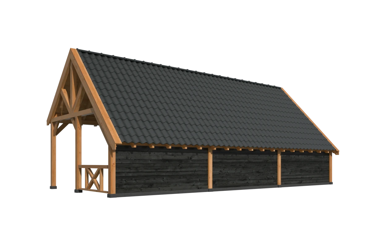 Kapschuur Billund XXL Samenstelling 8 Red Class Wood zwart gespoten