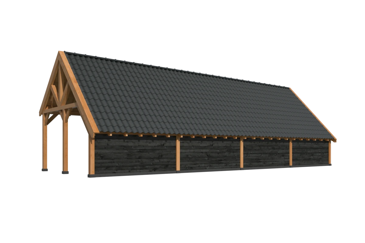 Kapschuur Billund XXL Samenstelling 10 Red Class Wood zwart gespoten