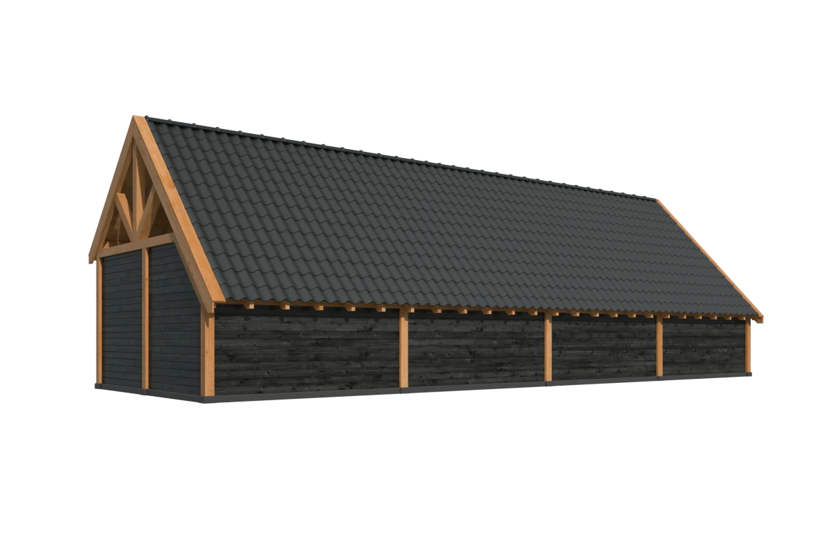 Kapschuur Billund XXL Samenstelling 11 Red Class Wood zwart gespoten