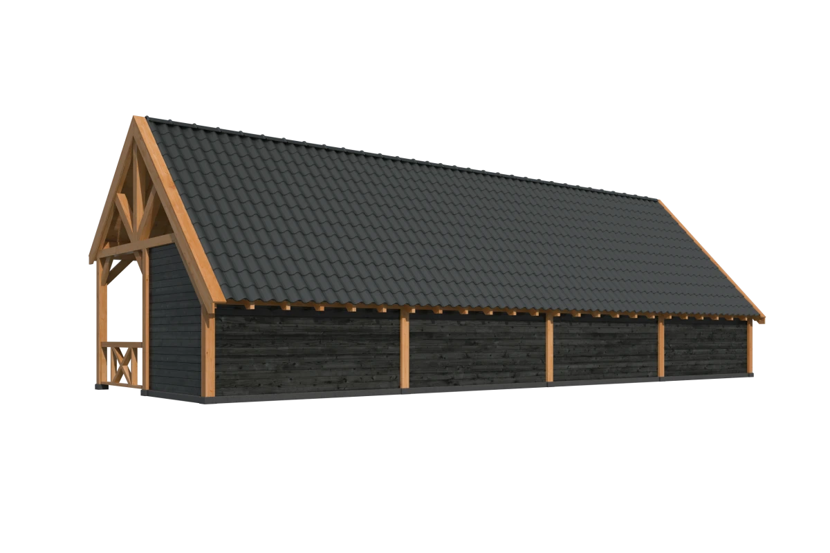 Kapschuur Billund XXL Samenstelling 12 Red Class Wood zwart gespoten