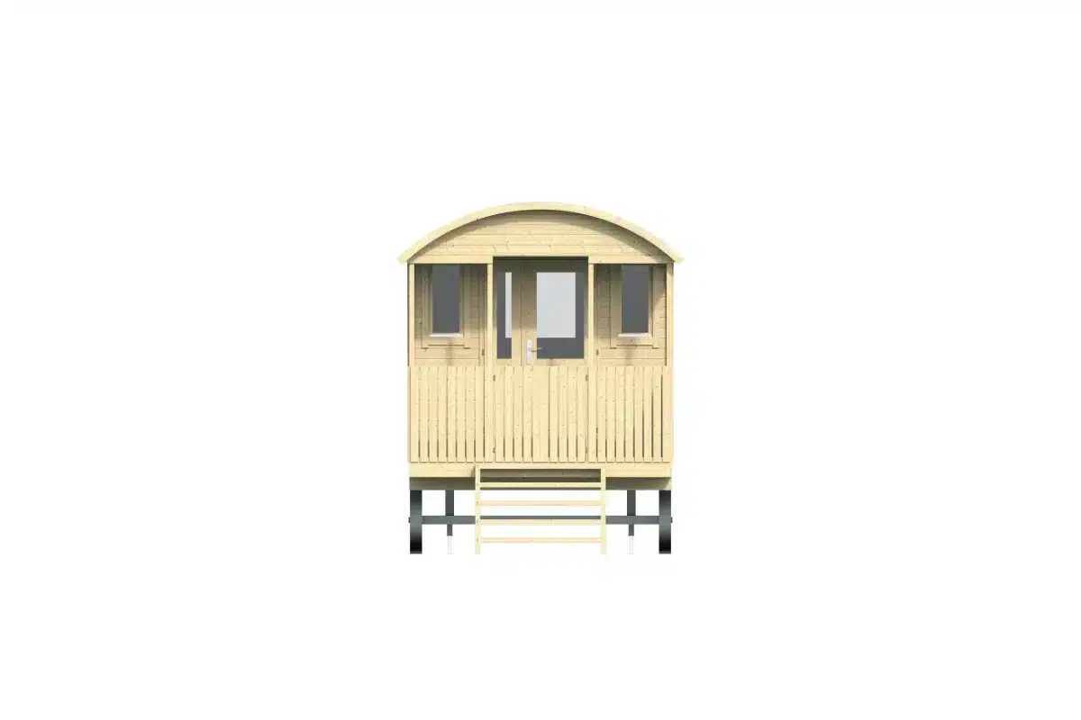 Circuswagen Kathleen | 19mm | vuren onbehandeld | 720 x 240 cm | excl. onderstel