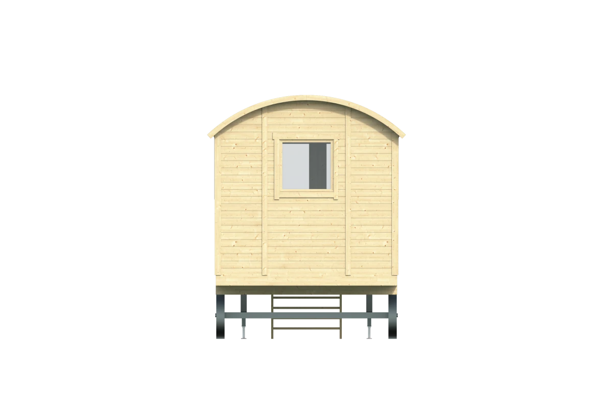 Circuswagen Johnny | 19mm | vuren onbehandeld | 600 x 240 cm | excl. onderstel