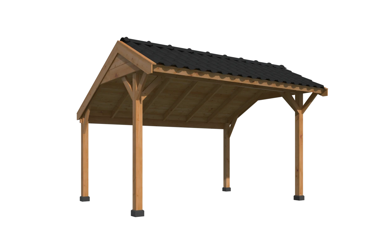 Kapschuur Economy basispakket Red Class Wood 400 x 300 cm
